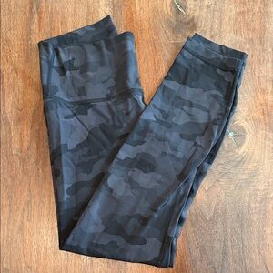 lululemon Kids Dark Grey Camo Leggings, 25"